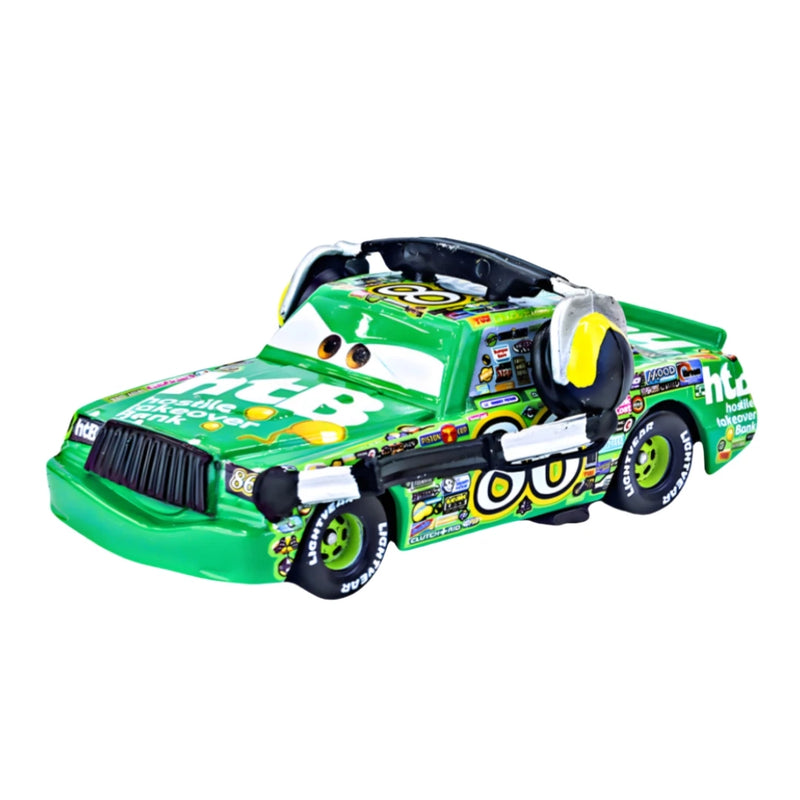 Disney Pixar Cars 3 Lightning Mcqueen Smokey Chick Hicks Collection 1:55 Veículos Diecast Alloy Car Toys Modelo Para Crianças Presente