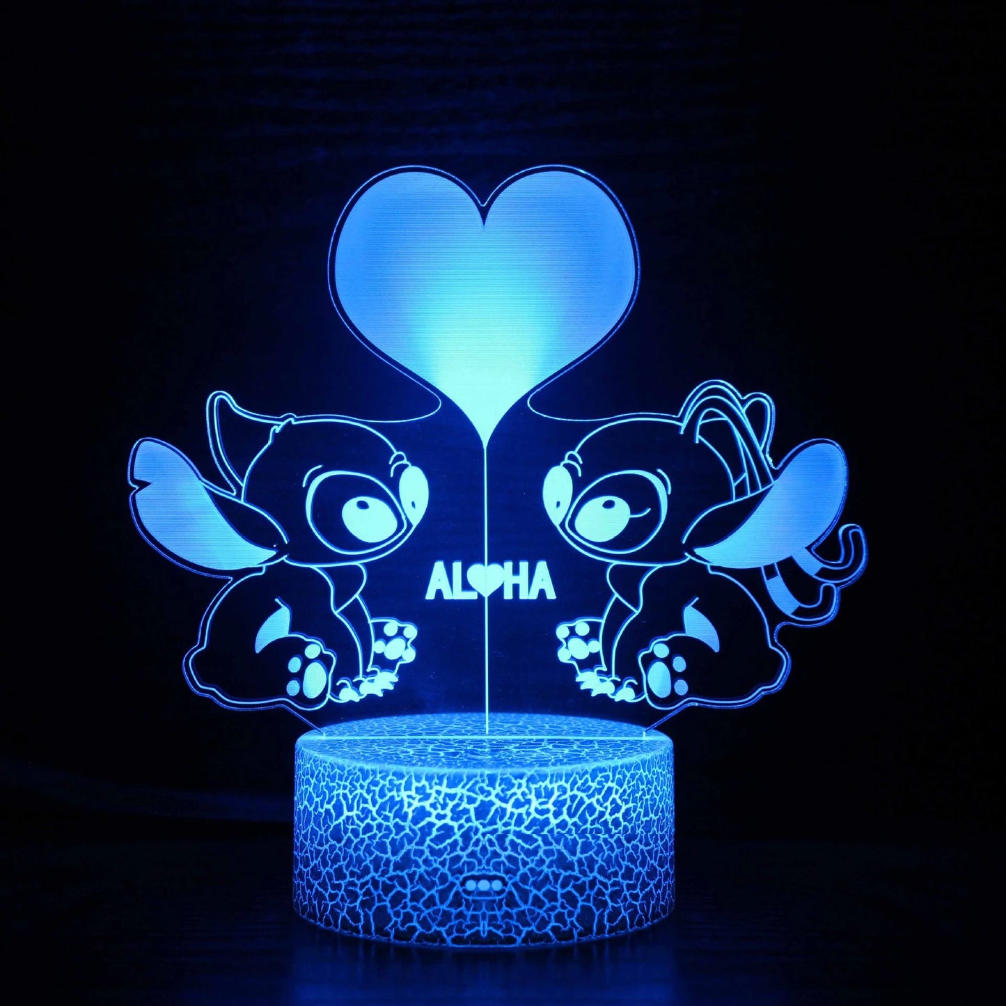 Luz noturna de ponto de ilusão 3D com controle remoto e lâmpada de decoração de quarto de toque inteligente Aniversário Dia dos Namorados Presentes de Natal