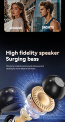 Novo Fone de Ouvido Bluetooth Sem Fio Inteligente com Tradução em Clip - Futuro Audiovisual com Tela Sensível ao Toque