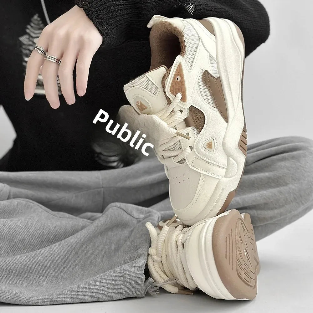 Sapatos masculinos casuais da moda NicheDesign Pão Plus Size Estudante Sistema de Fundo Grosso Sapatos Respirável Verão EVA Tênis