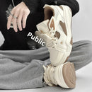 Sapatos masculinos casuais da moda NicheDesign Pão Plus Size Estudante Sistema de Fundo Grosso Sapatos Respirável Verão EVA Tênis