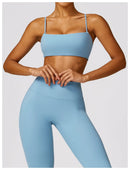 Sexy Fitness Treino Mulheres Conjunto de Ioga Treino Sem Costura Sportswear Roupas de Ginástica Sutiã Esportivo Top Leggings de Cintura Alta Ternos Esportivos