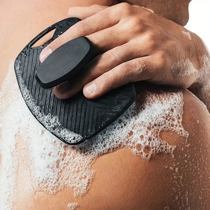 Escova Esfoliante de Silicone com Cabo Antiderrapante