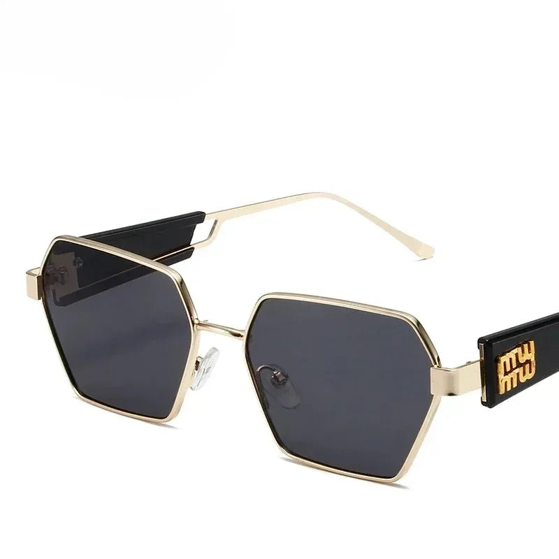 Yoovos Retângulo de Alta Qualidade Óculos De Sol De Marca De Moda Designer De Óculos Vintage Armação De Metal Óculos UV400 Gafas De Sol Mujer