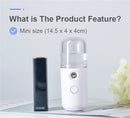 Spray Hidratante Facial Nano Vaporizador de Rosto Nebulizador para Casa e Viagem Mini Umidificador Recarregável Dispositivo de Beleza Feminino Cuidados com a Pele