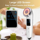 Dispositivo de Lifting Facial com Microcorrente EMS, Terapia de Luz LED, Reafirmação da Pele, Elevação Facial Elétrica, Vibrador e Massageador Facial Aquecido