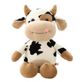 26 CM Simulação Animais de Gado Brinquedos de Pelúcia Cartoon Leite Vaca Boneca de Pelúcia Macio Suéter de Pelúcia Travesseiro de Vaca Brinquedo de Decoração de Casa