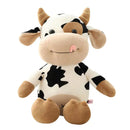 26 CM Simulação Animais de Gado Brinquedos de Pelúcia Cartoon Leite Vaca Boneca de Pelúcia Macio Suéter de Pelúcia Travesseiro de Vaca Brinquedo de Decoração de Casa
