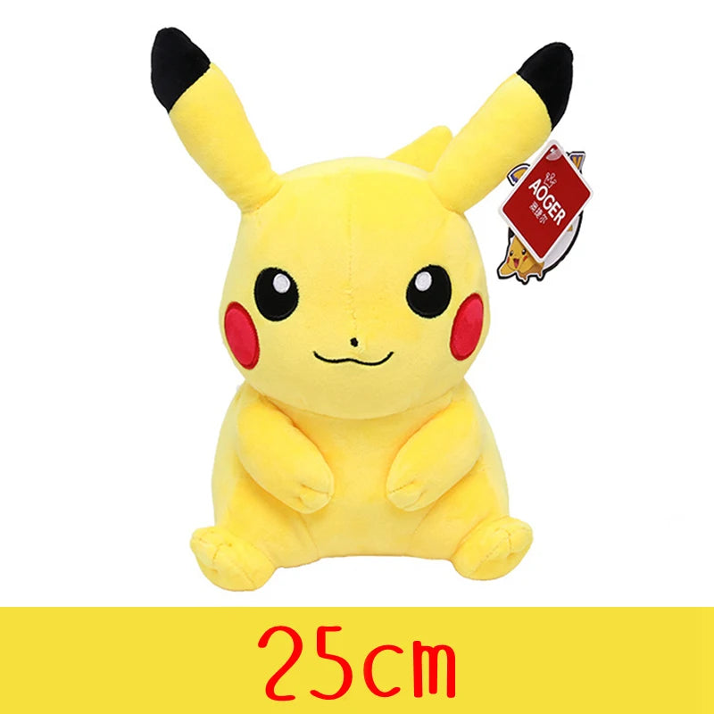 Pokemon Brinquedo de Pelúcia de Alta Qualidade Com Etiqueta Anime Cartoon Pikachu Charmander Squirtle Bulbasaur Boneca de Pelúcia Presente Para Crianças Crianças