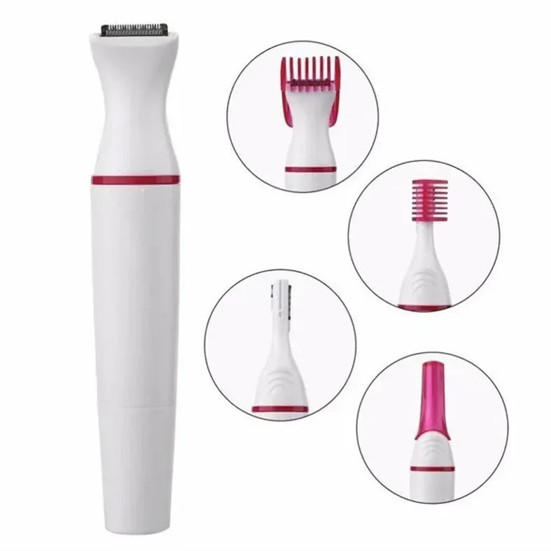 5 em 1 Conjunto Mulheres Depilador Aparador de Sobrancelha Feminino Lady Shaver Depilação Máquina de Barbear Depilador Biquíni Ferramenta Depilatória