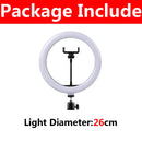 Luz de Anel LED de 10 Polegadas para Fotografia, Iluminação para Selfie com Suporte para Celular para Tiktok, Youtube, Vídeo de Maquiagem, Estúdio de Transmissão ao Vivo.