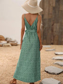 Verão Mulheres Backless Floral Vestido Impresso, Vestidos Longos, Roupas Femininas, Vestido Feminino, Vestidos de Praia Femininos, Mulheres Sexy Traje Mulheres