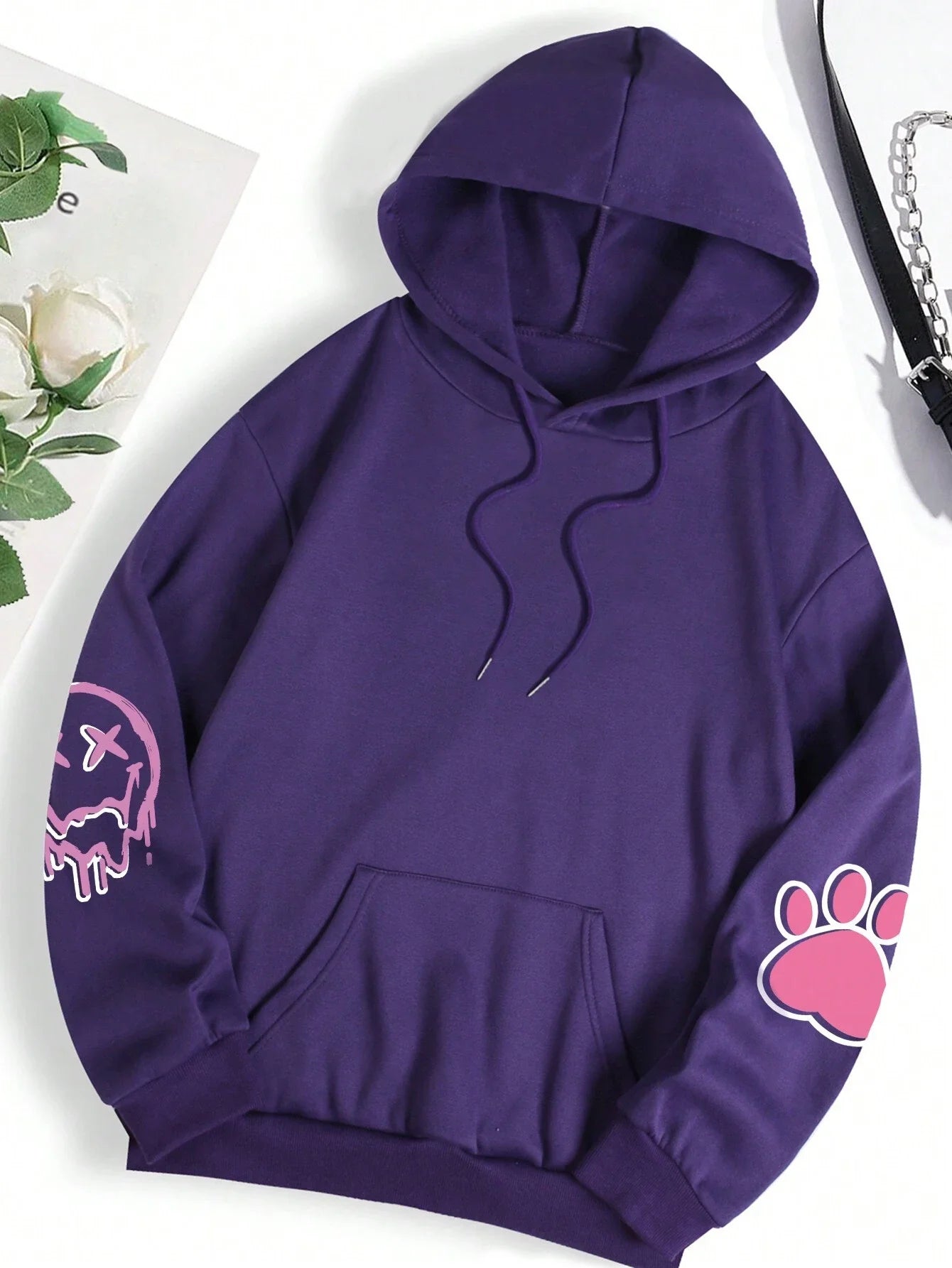 Hip Hop Street Casual Impresso Feminino Hoodies Moda Hoodie Oversize Solto Novos Moletons Outono Quente Fleece Roupas