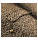 Outono Inverno Novo Blazer Casacos Jaquetas de Lã Feminina Manga Comprida Entalhado Vintage Grosso Outerwears Roupas Femininas Elegantes