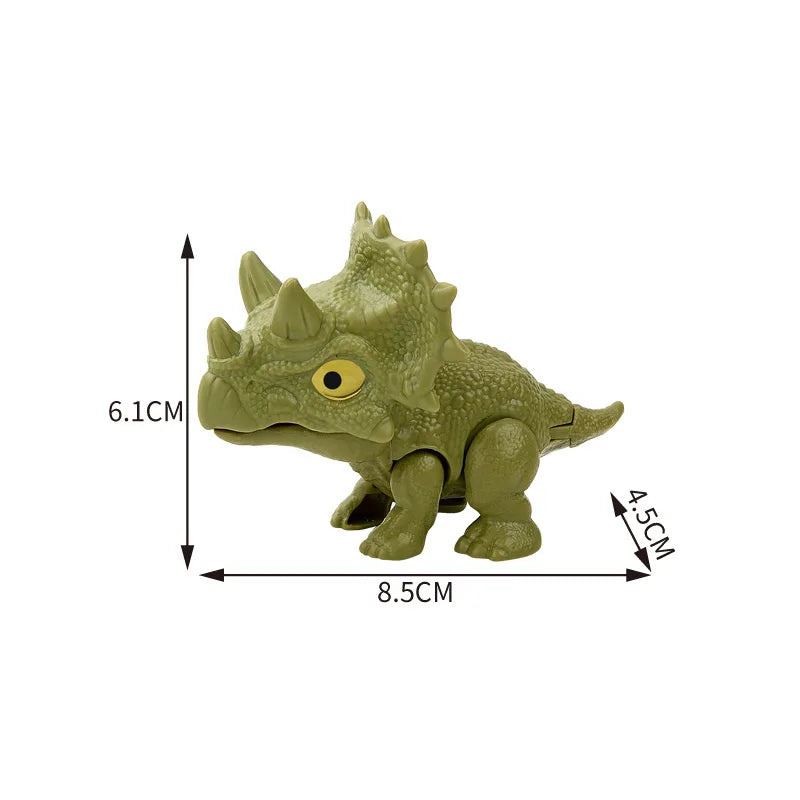 Brinquedos Modelo de Tiranossauro Triceratops de Dinossauro de Dedo Jurássico para Crianças Dinossauros Mordendo o Dedo Criativo Brinquedo Interativo Presente para Menino