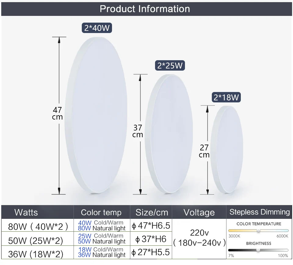 MARPOU Lâmpada de teto inteligente lâmpada led para luzes de teto de quarto com controle remoto Luzes led reguláveis para sala de estar