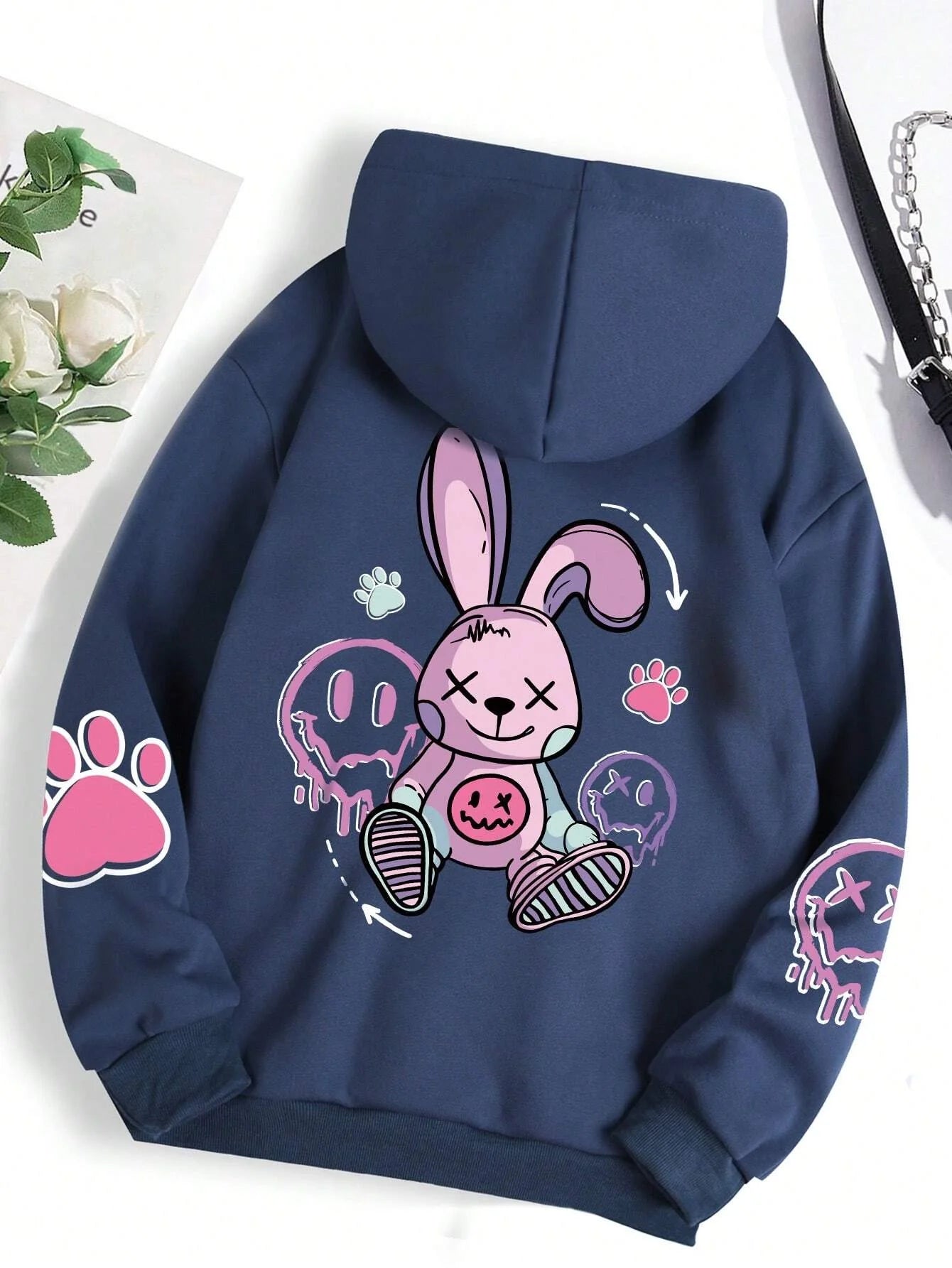 Hip Hop Street Casual Impresso Feminino Hoodies Moda Hoodie Oversize Solto Novos Moletons Outono Quente Fleece Roupas