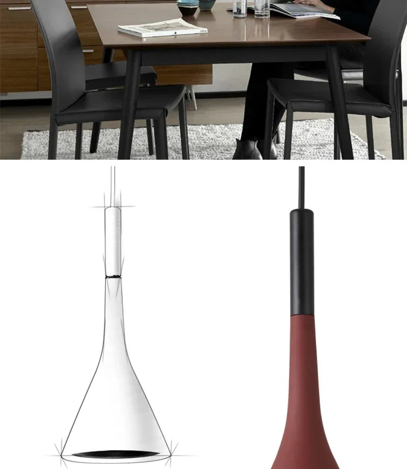 Luzes pendentes led modernas luz branca E27 para luminárias de cozinha Mesa de quarto Sala de jantar Abajur pendurado Lustre doméstico