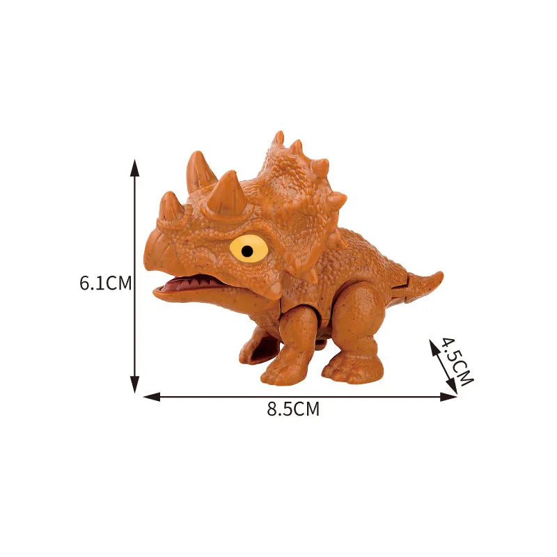 Brinquedos Modelo de Tiranossauro Triceratops de Dinossauro de Dedo Jurássico para Crianças Dinossauros Mordendo o Dedo Criativo Brinquedo Interativo Presente para Menino