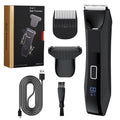 RESUXI 2 em 1 Aparador de Cabelo Elétrico Masculino Body Grooming Clipper Virilha Depiladora Púbica Lâmina de Cerâmica À Prova D'Água Macho Barbeador