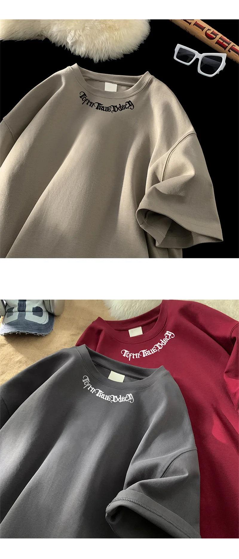 Camisetas grandes masculinas, camiseta branca de algodão 5XL para homens, casual, verão, moda, estampa de letras, gola, camisetas, roupas masculinas