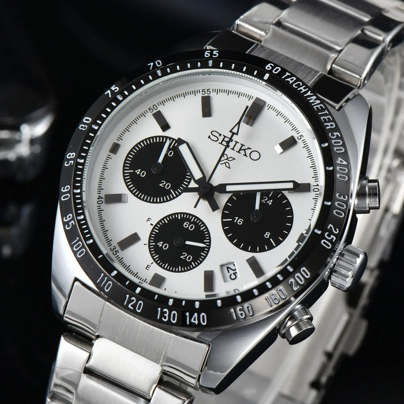 Seiko Marca de Luxo Moda Negócios Esportes Casuais Multifuncional Cronógrafo Venda Quente Mens Relógio de Pulso de Quartzo Não Mecânico