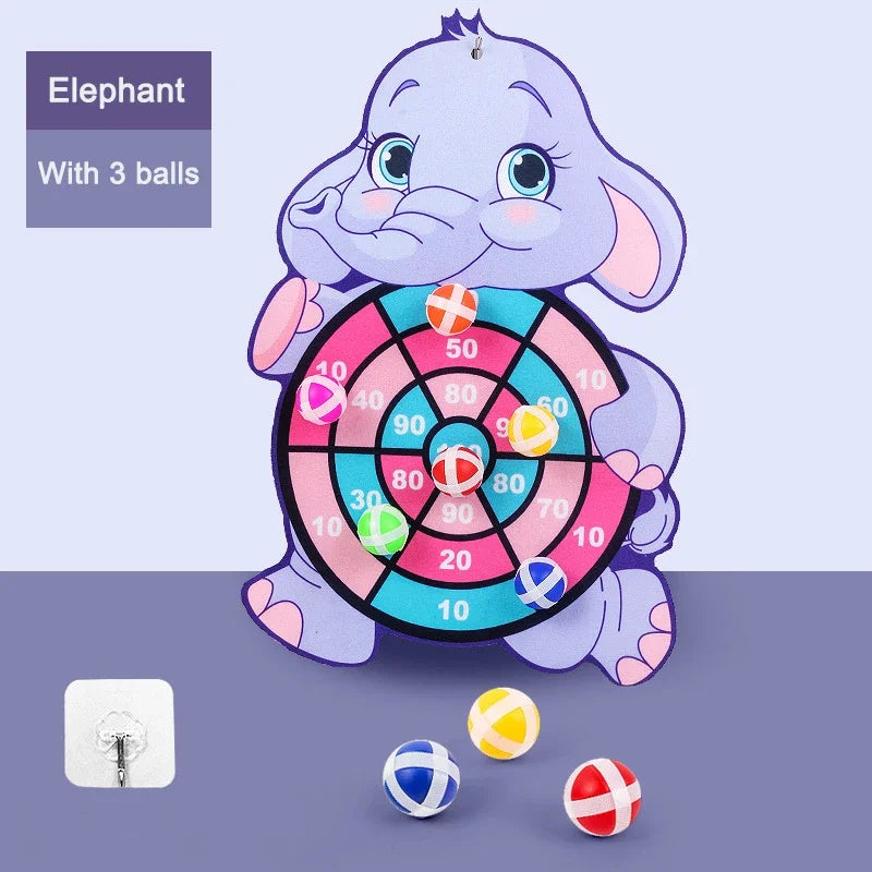 Jogos Educativos Dart Board Baby Toy Stickey Ball Dart Indoor Sports Child Montessori Games para crianças de 3 a 7 anos