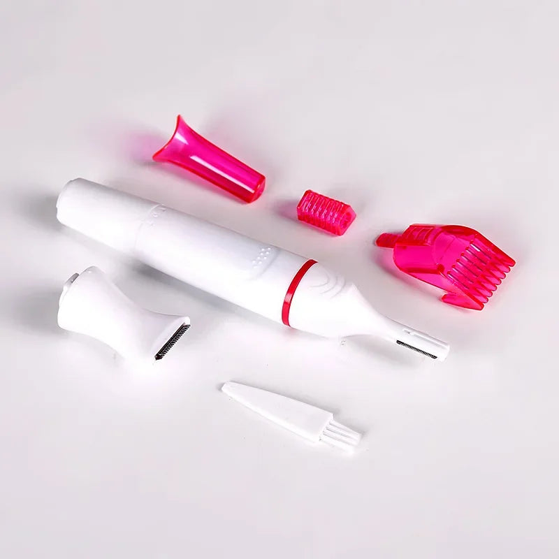 5 em 1 Conjunto Mulheres Depilador Aparador de Sobrancelha Feminino Lady Shaver Depilação Máquina de Barbear Depilador Biquíni Ferramenta Depilatória