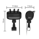 Carregador de apoio de cabeça retrátil para trás multi USB-C rápido para Android, Apple para iPhone, Samsung, acessório para notebook