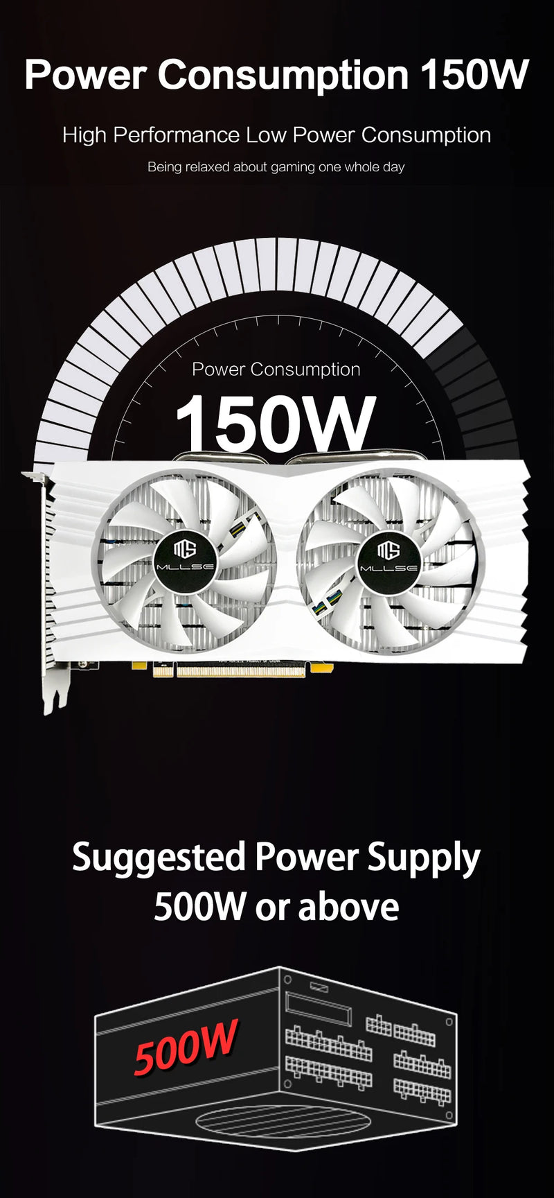 Brasil em Estoque Placa de Vídeo MLLSE AMD Radeon RX 580 8GB GDDR5 256-bit 2048SP PCIe 3.0 x16 para Desktops Placa de Video para Jogos