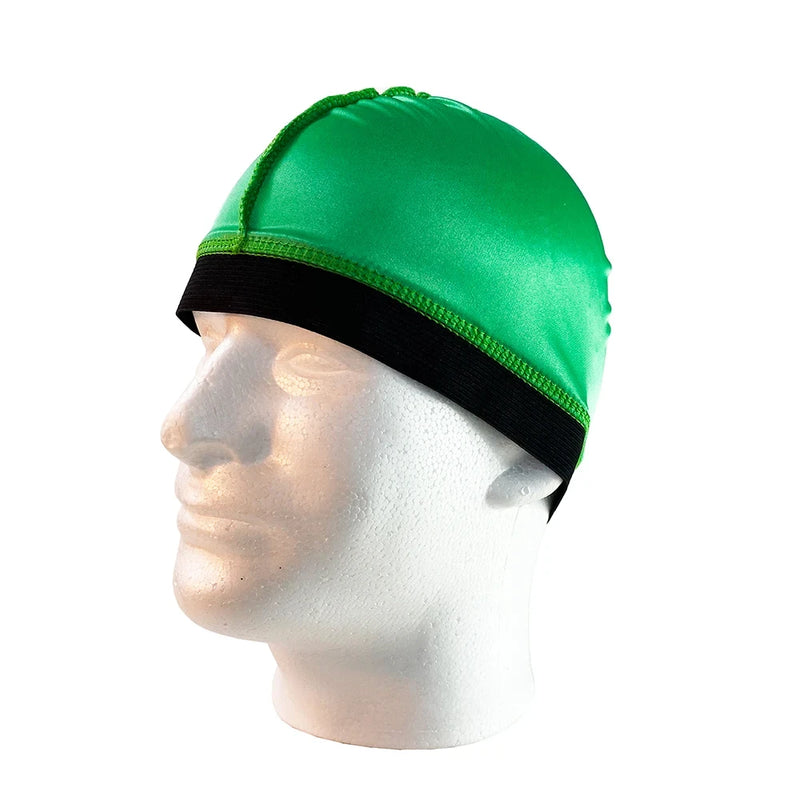Novo Boné de Cúpula de Seda Unissex Para Homens Elástico Bandanas Durag de Seda Tampa de Peruca Inferior Spandex Boné de Resfriamento Boné de Gorro Baseado em Seda