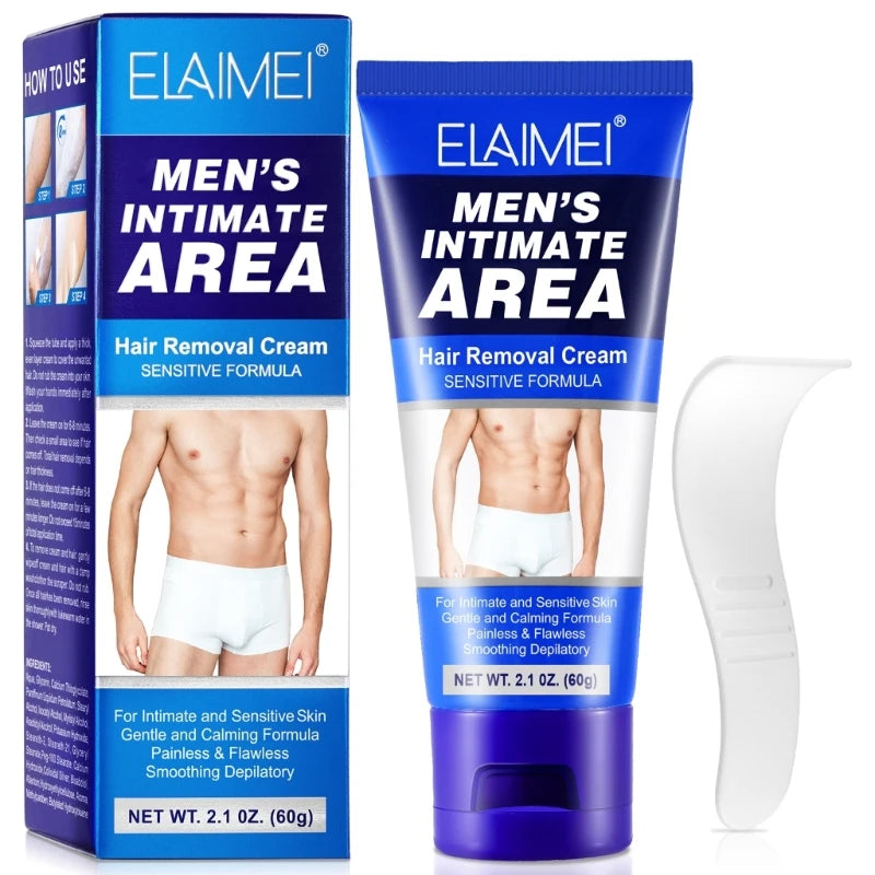 Creme de Depilação Masculino Depilação Indolor Longa Duração Calmante Depilatório