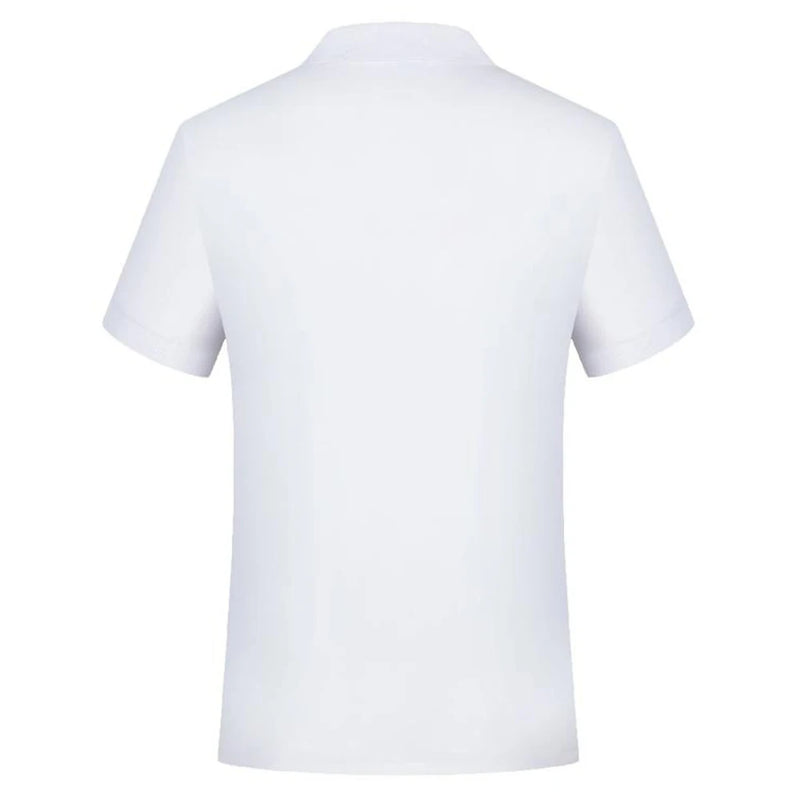 Camiseta Polo Masculina de Manga Curta Em Branco Branco Camisas de Colarinho Preto Camiseta Casual Roupas de Verão Para Homens Camisetas Polos Pour Hommes