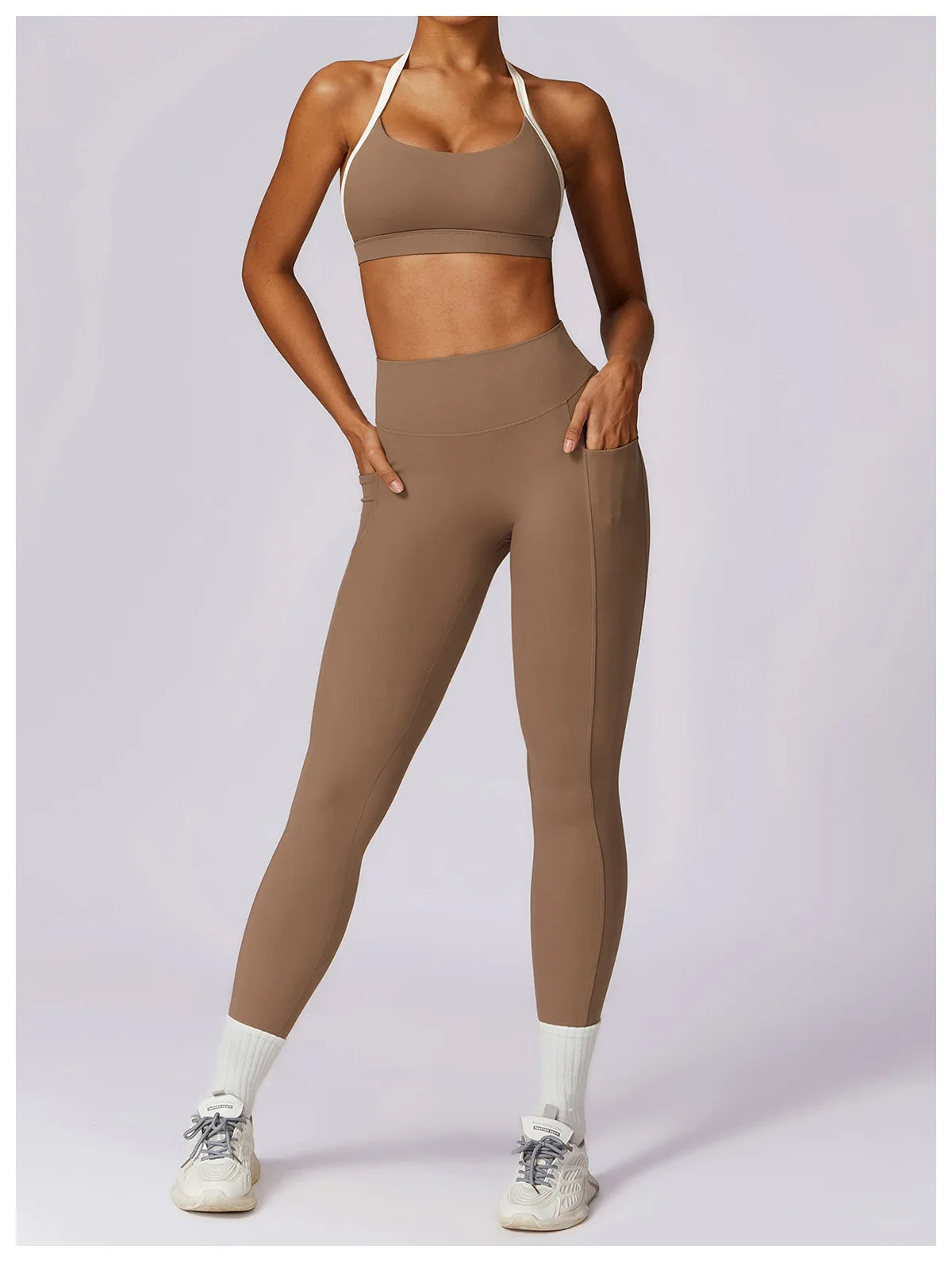 2 Pcs Conjunto de Ginástica Mulheres Treino Sem Encosto Yoga Terno Mulheres Secagem Rápida Legging Fitness Sutiã Camisa de Manga Curta Terno Esportivo Feminino