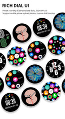 Relógio Inteligente Xiaomi NFC 2024 para Chamadas Bluetooth à Prova d'Água, Relógio Inteligente Masculino e Feminino, Bracelete Fitness com Face de Relógio Personalizada