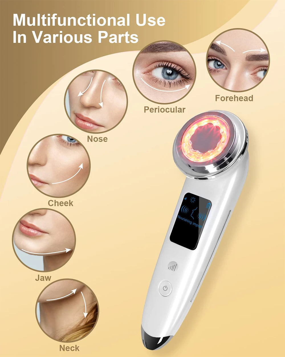 Dispositivo de Lifting Facial com Microcorrente