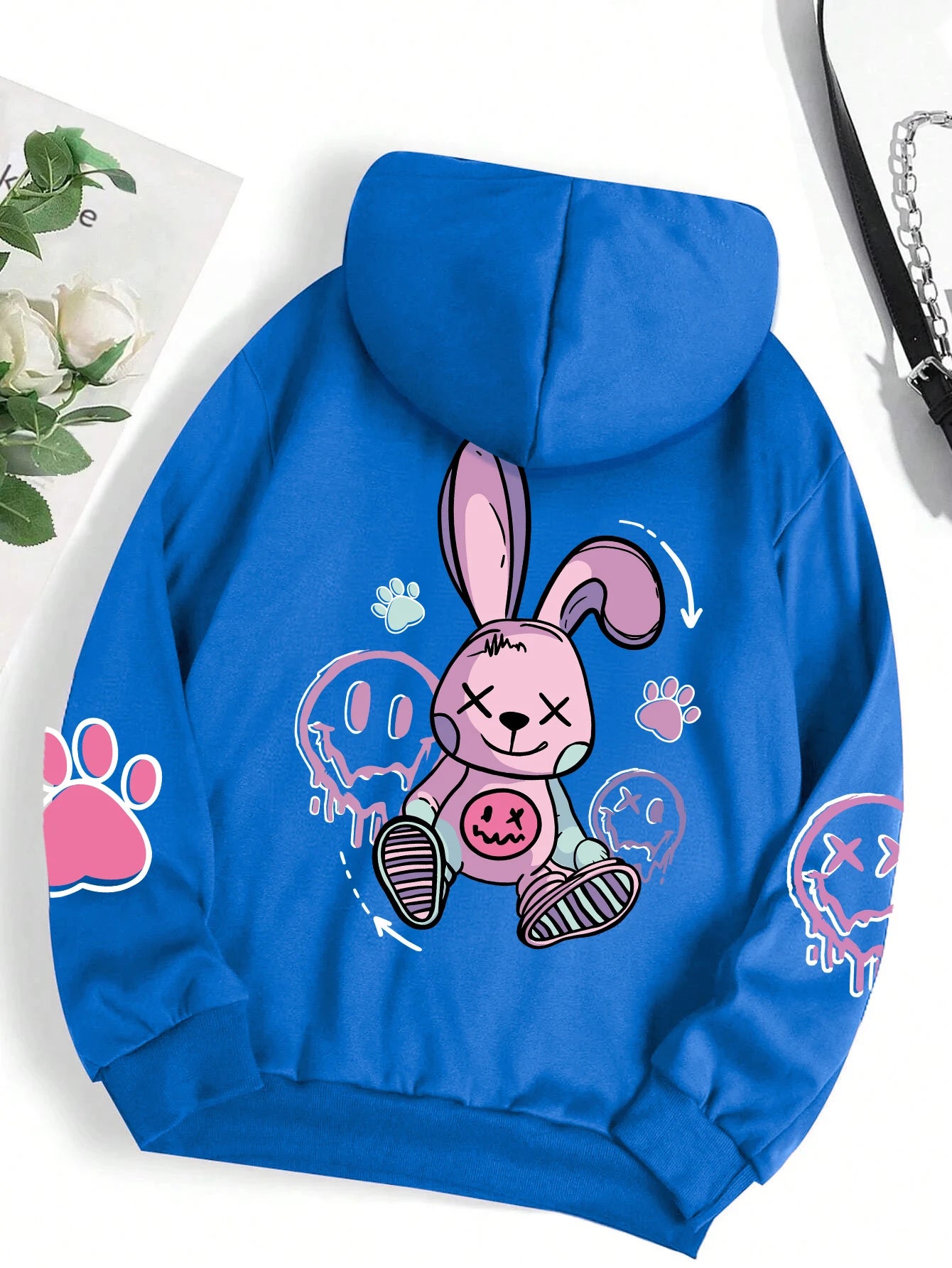 Hip Hop Street Casual Impresso Feminino Hoodies Moda Hoodie Oversize Solto Novos Moletons Outono Quente Fleece Roupas