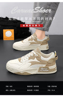 Novos Tênis Masculinos de Outono Sapatos de Plataforma Confortáveis Masculinos 2023 Tendência Lace-up Sapatos Vulcanizados Branco Tênis Casuais Tênis
