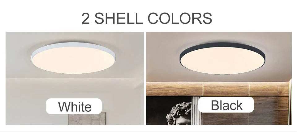 MARPOU Lâmpada de teto inteligente lâmpada led para luzes de teto de quarto com controle remoto Luzes led reguláveis para sala de estar