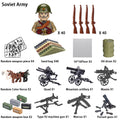 40 pcs/lote ww2 personagens militares wwii soldados do exército blocos de construção montagem de tijolos do exército nacional armas brinquedos para crianças