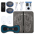 Electric Foot Massager Pad Electrostimulator Massage Mat EMS Muscle Massager Relax Feet Massage Fitness Masajeador USB Charging