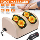 Massageador de Pés Elétrico com Aquecimento, Terapia de Compressão Quente, Shiatsu, Rolo de Amassamento para Relaxamento Muscular e Alívio da Fadiga - Máquina de Spa para Pés