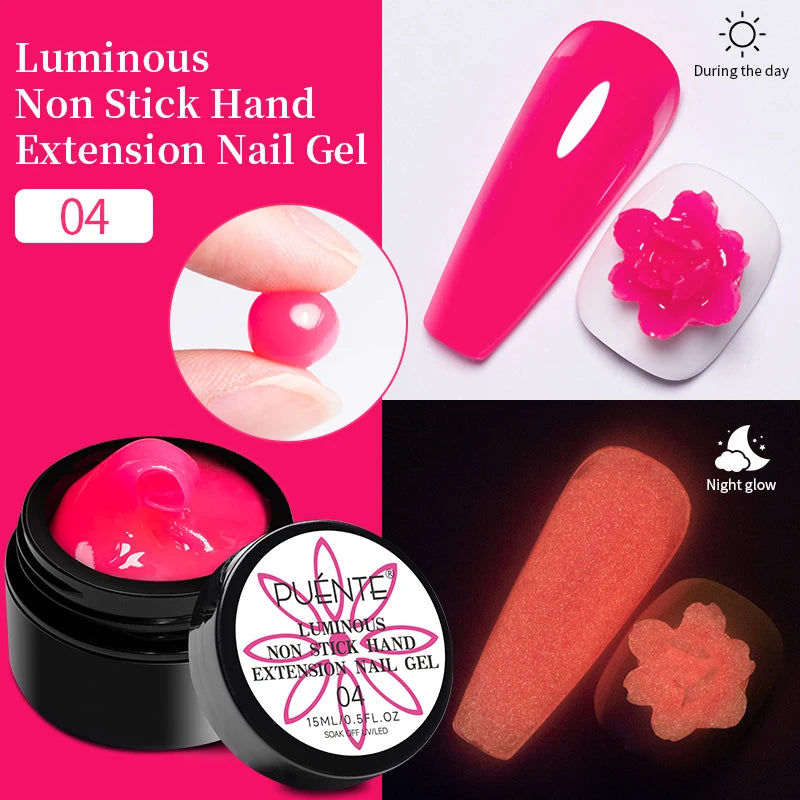 Solid Nail Tip Gel For Quickly Extend Nail Transparent 3D Modeling Carve Gel Soak Off UV Nail Art Gel Varnish 15ML Function Gel