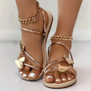 Sandálias planas de coração para mulheres elegantes com dedo aberto para mulher chinelos antiderrapantes ao ar livre sandálias femininas verão 2024 tamanho 43