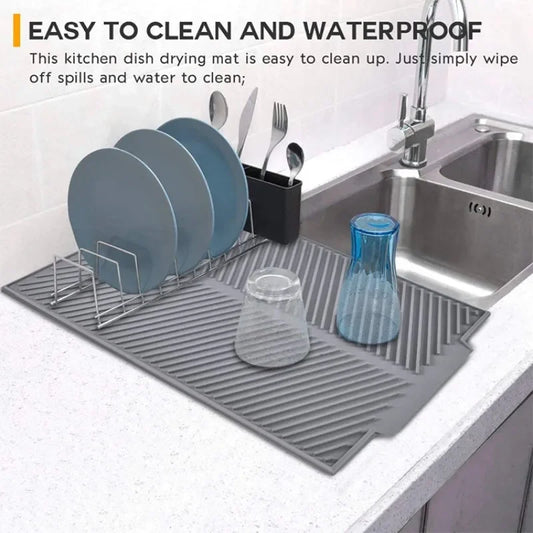 1 PC Silicone Almofada de Drenagem Tapete de Secagem Potes Tapete de Drenagem de Prato Para Talheres de Cozinha Tapetes Antiderrapantes Anti-escaldadura Coaster Utensílios de Cozinha