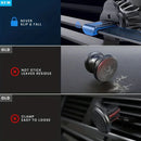 Suporte para celular magnético de sucção para carro, em liga de alumínio, com ímã forte, ajustável para ventilação de ar do carro.