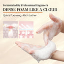 150ML Limpador com Vitamina C, Creme Espumante Clareador, Remove Impurezas da Poluição, Condiciona e Nutre a Pele