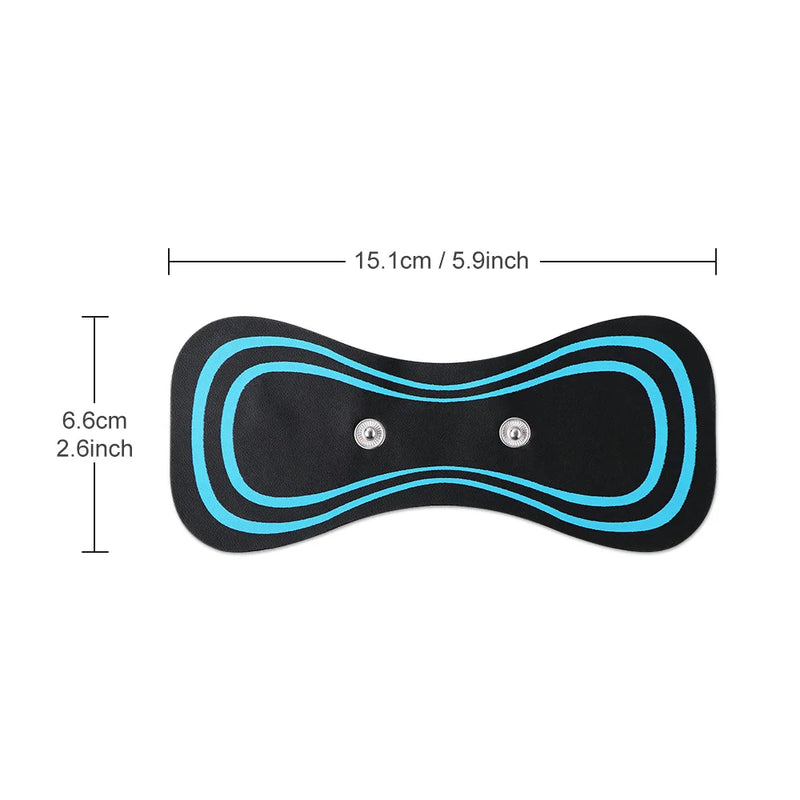 Mini massageador de pescoço EMS portátil Maca de pescoço elétrica para alívio da dor muscular cervical e remendo de massagem de relaxamento de ombro