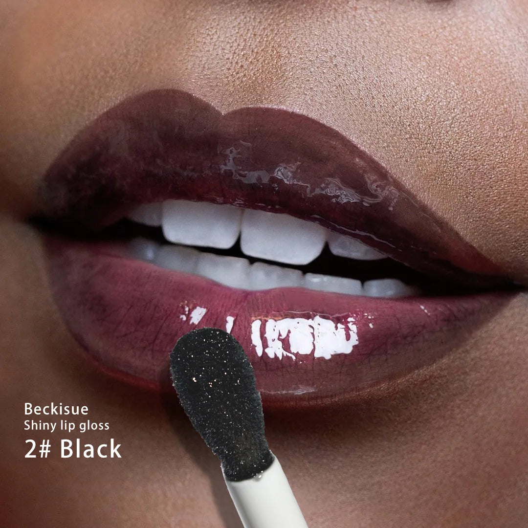 Óleo Labial Hidratante de Cristal Transparente, Gloss Labial Volumizado