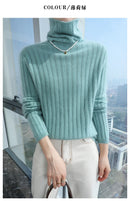 Pilha pescoço camisola mulheres 2025 outono einverno novo 100% puro vison cashmere camisola moda feminina malha pulôver de manga comprida